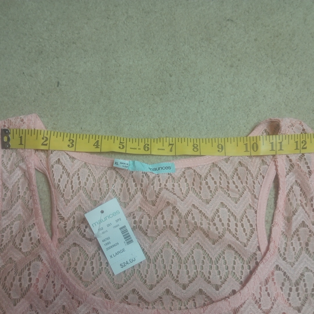 Maurices Pink Relaxed Tank Top Sz XL - Picture 7 of 10